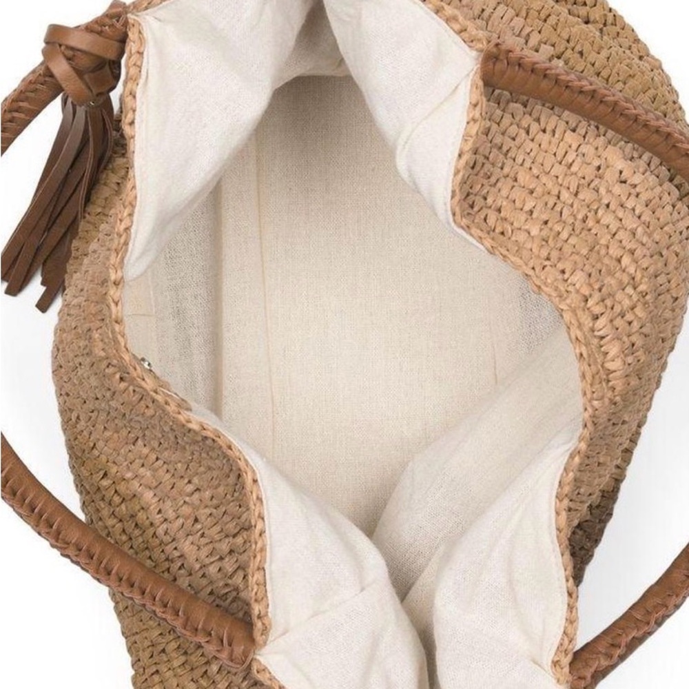 Brand New Tommy Bahama Brown Woven Hobo Bag - Picture 3 of 4